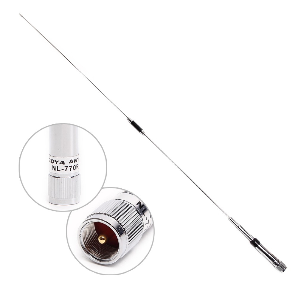 NL-770R Dual Band VHF/UHF 144/430MHz 3.0/5.5 dBi High Gain Amateur Car Radio Mobile/Station Antenna SL16-J/M Male PL-259