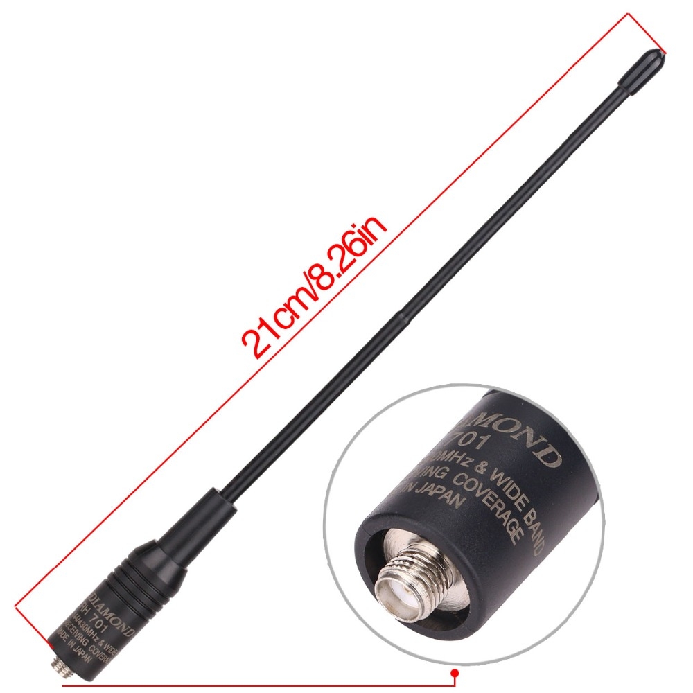 RH701 SMA-F Female Dual Band VHF/UHF 144/430MHz Soft Antenna For handheld Ham Radio