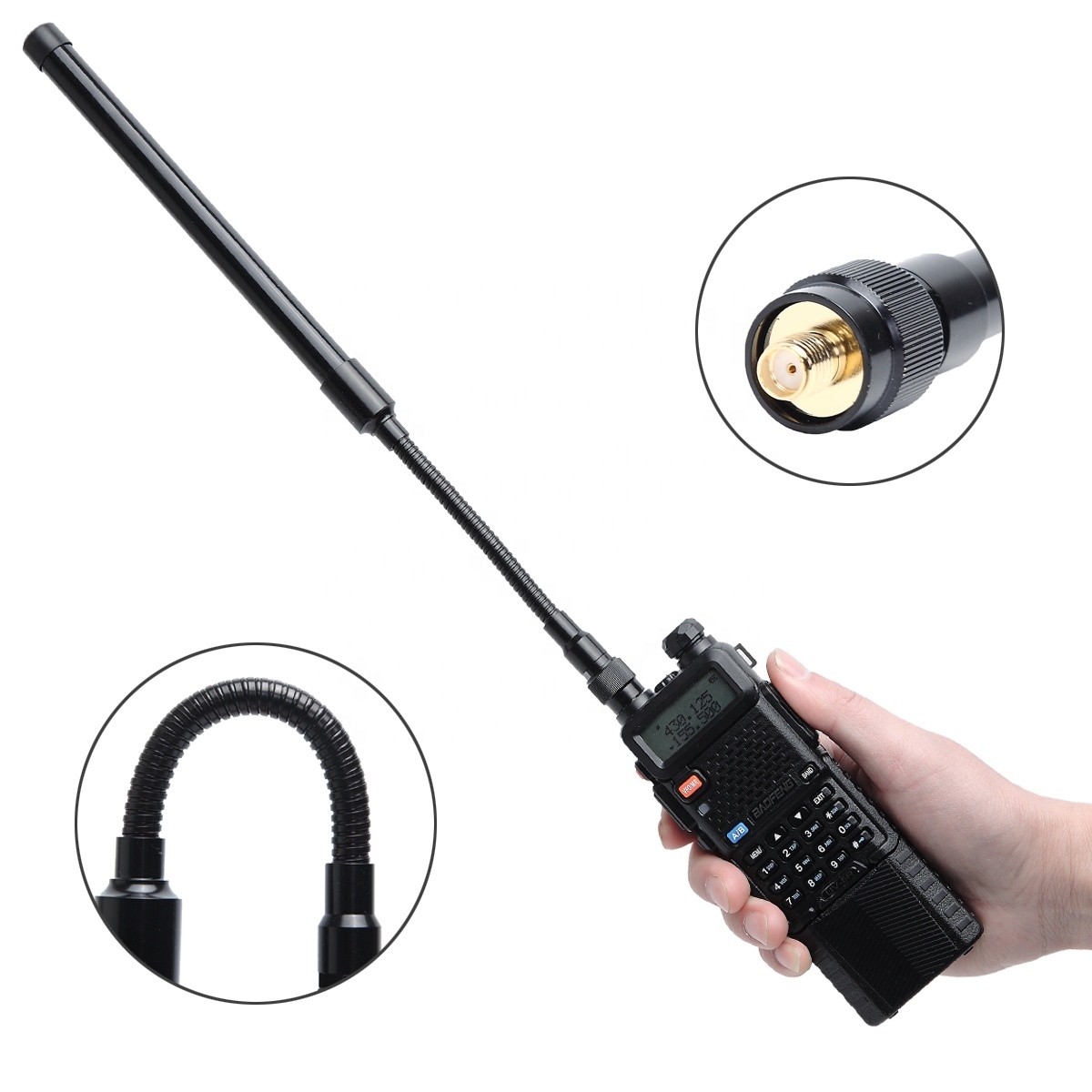 Sma-female Gooseneck Tactical Antenna For two way radios