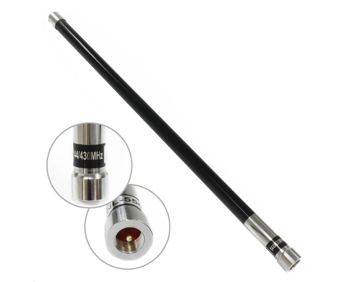 NL-550 Fiberglass 150/430MHz Dual Band Antenna, Vehicle Antenna For Car Radio Mobile Radio White or Black