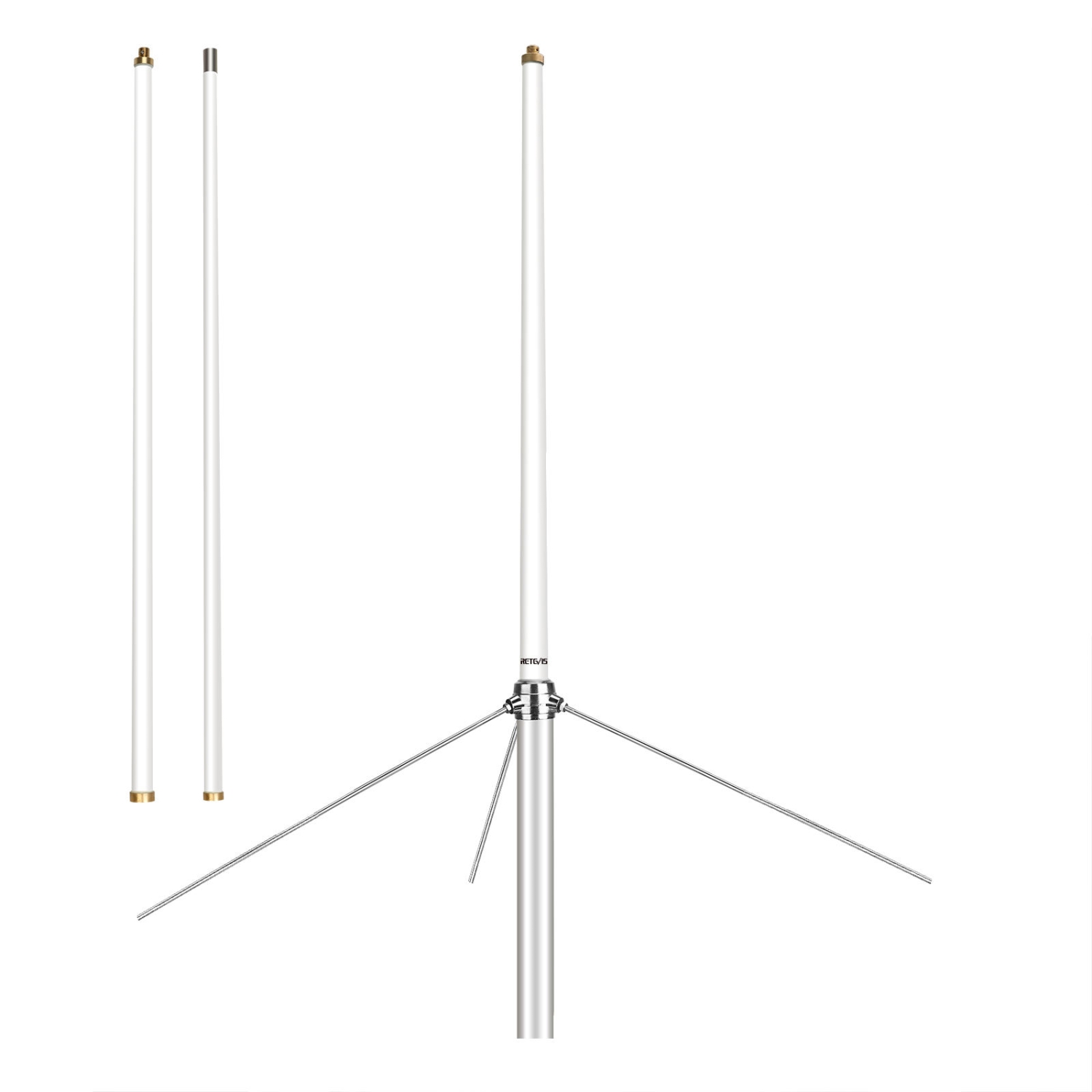 2.2m High Gain Glass Steel Omni-Directional Antenna VHF UHF SL16-K For Base Station For Repeater