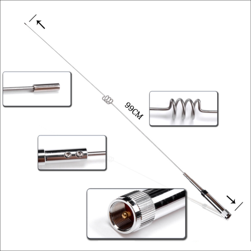 Dual Band 144/430MHZ Antenna NL-770H Less 1.5 vhf/uhf 3.0/5.5dBi 150W Connector PL-259