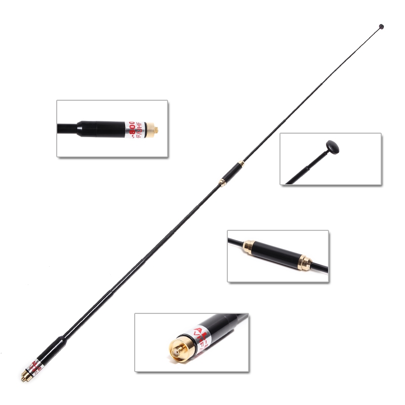 AL-800 Telescopic Dual Band 144/430MHz SMA-Female Antenna AL800 handheld radio stations